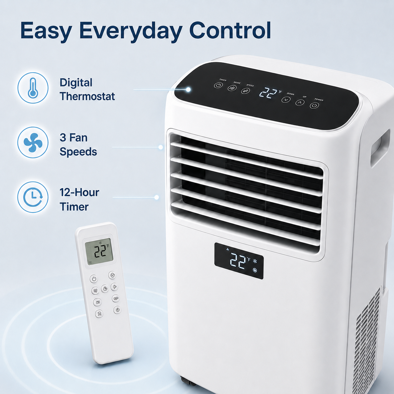ArcticBreeze 9000 BTU Portable Air Conditioner - Detail image 2