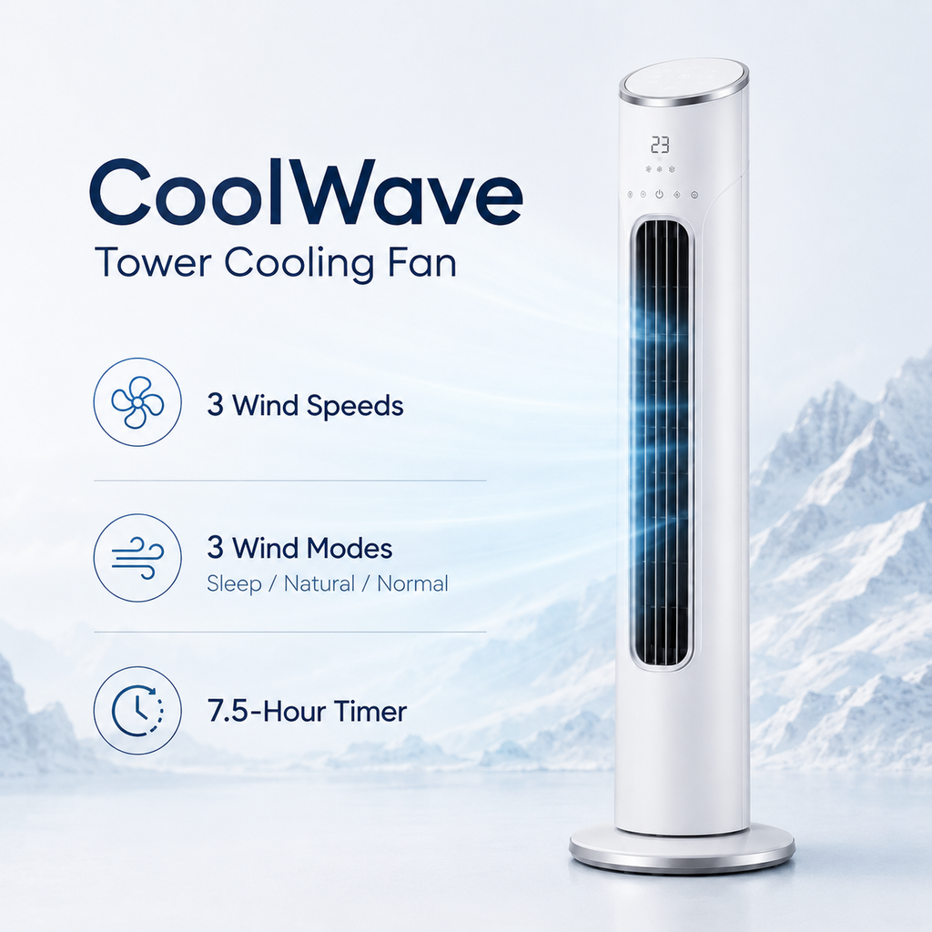 CoolWave Tower Cooling Fan - Detail image 3